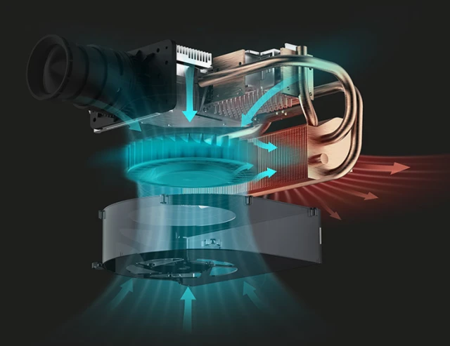 printer air cooling heatsink