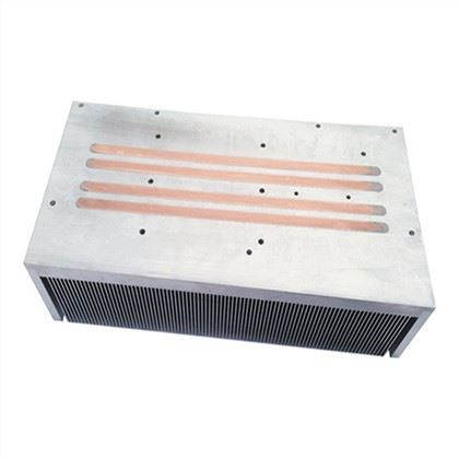 Sinki Haba Sirip Berikat Aluminium Dengan Paip Haba
