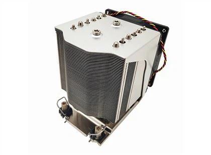Aluminium Tower Fin Copper Plate 4U CPU Cooler Untuk LGA4189